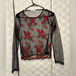 See Through Mesh Shirt